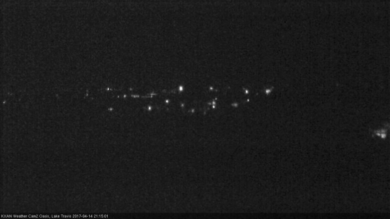 Lake Travis webcam, April 14, 2017 8:30 PM CT