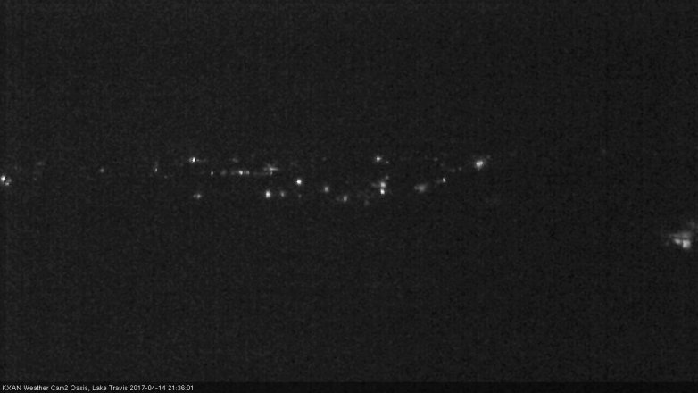 Lake Travis webcam, April 14, 2017 8:40 PM CT