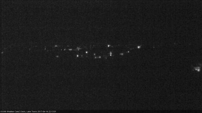 Lake Travis webcam, April 14, 2017 9:30 PM CT
