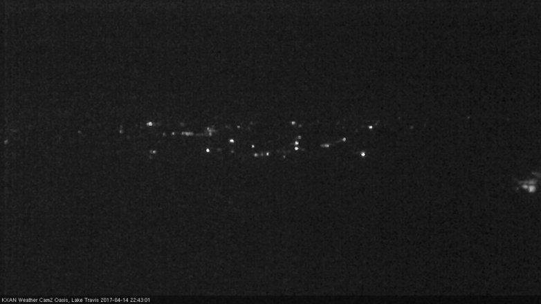 Lake Travis webcam, April 14, 2017 9:55 PM CT