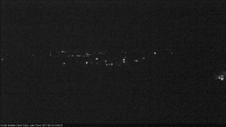 Lake Travis webcam, April 14, 2017 10:55 PM CT