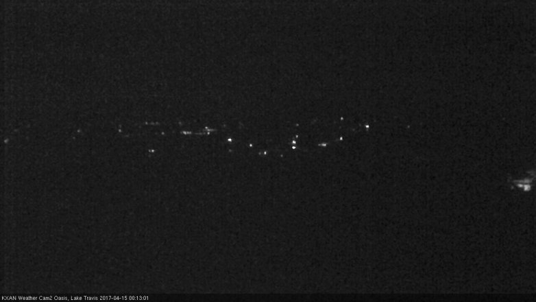 Lake Travis webcam, April 14, 2017 11:25 PM CT