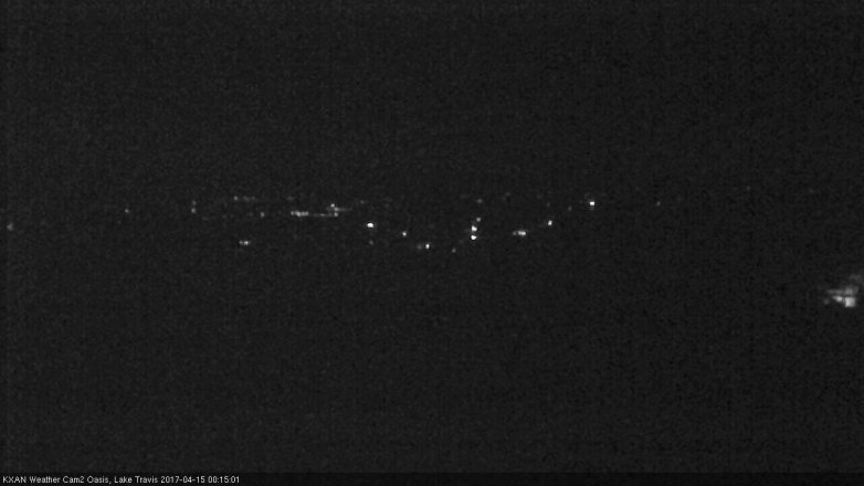Lake Travis webcam, April 14, 2017 11:40 PM CT