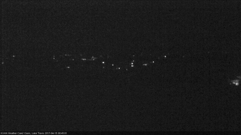 Lake Travis webcam, April 14, 2017 11:50 PM CT