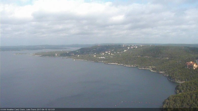 Lake Travis webcam, April 15, 2017 9:20 AM CT