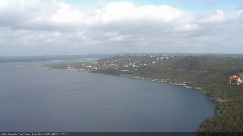 Lake Travis webcam, April 15, 2017 9:40 AM CT