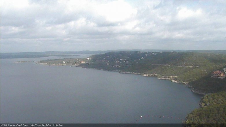Lake Travis webcam, April 15, 2017 10:00 AM CT