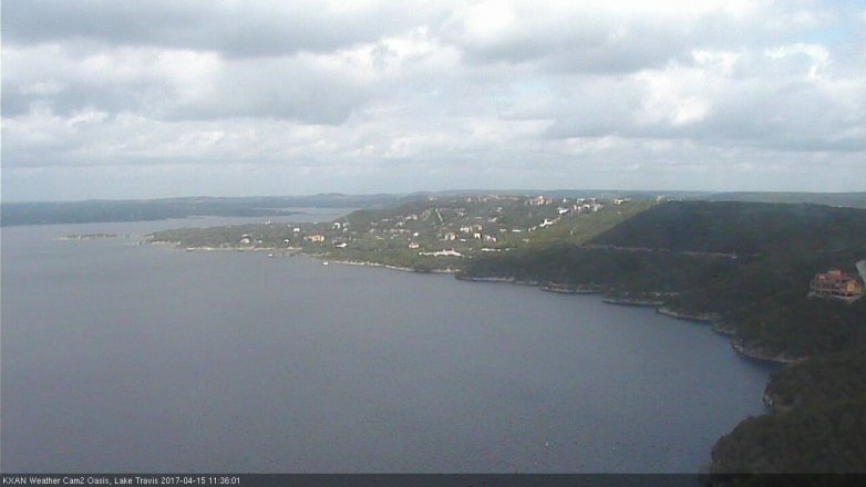 Lake Travis webcam, April 15, 2017 10:35 AM CT
