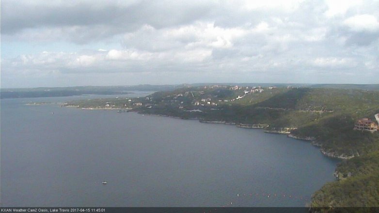 Lake Travis webcam, April 15, 2017 10:55 AM CT