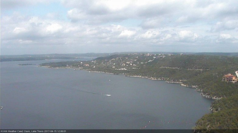 Lake Travis webcam, April 15, 2017 11:05 AM CT