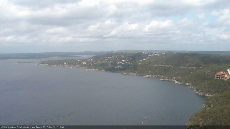 Lake Travis webcam, April 15, 2017 11:10 AM CT