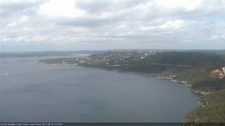 Lake Travis webcam, April 15, 2017 11:40 AM CT