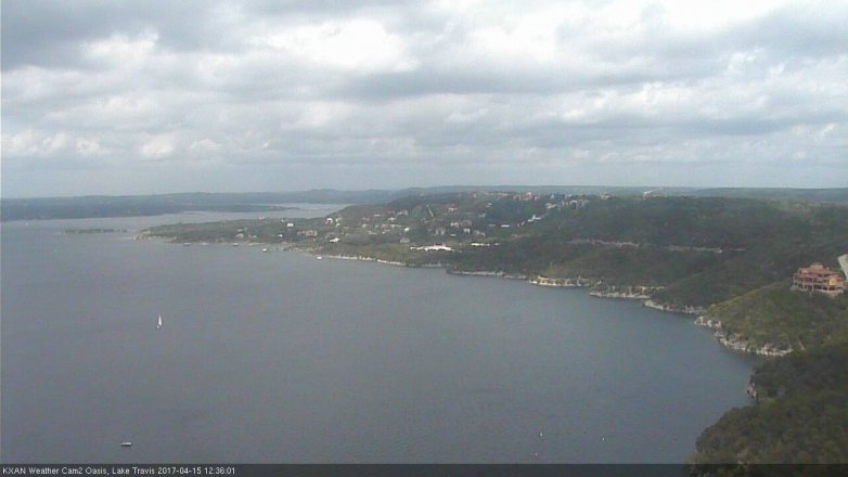 Lake Travis webcam, April 15, 2017 11:55 AM CT