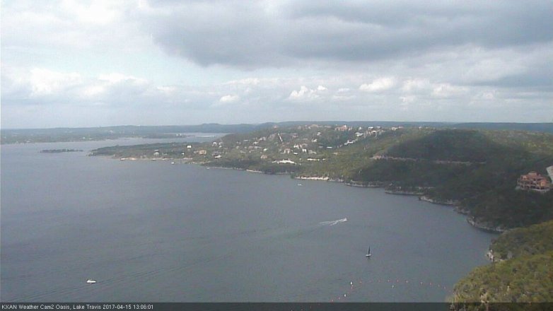Lake Travis webcam, April 15, 2017 12:15 PM CT