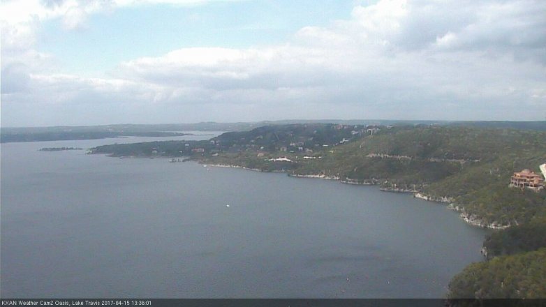 Lake Travis webcam, April 15, 2017 12:35 PM CT