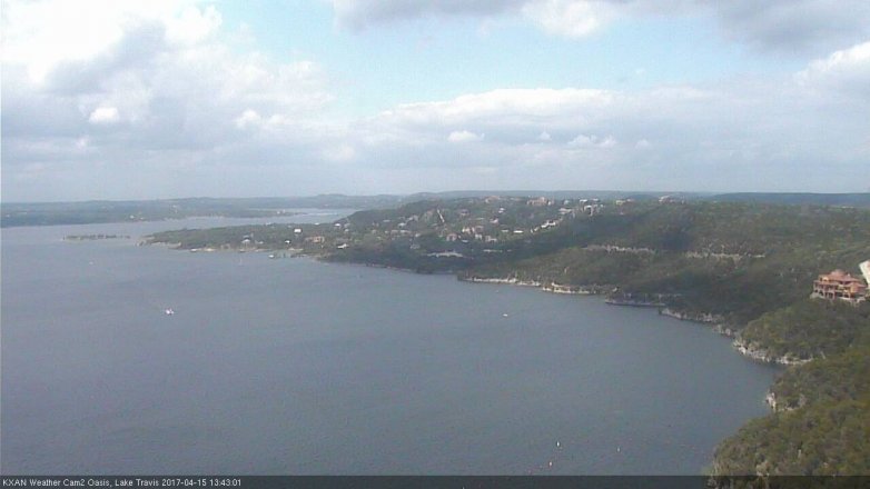 Lake Travis webcam, April 15, 2017 12:45 PM CT
