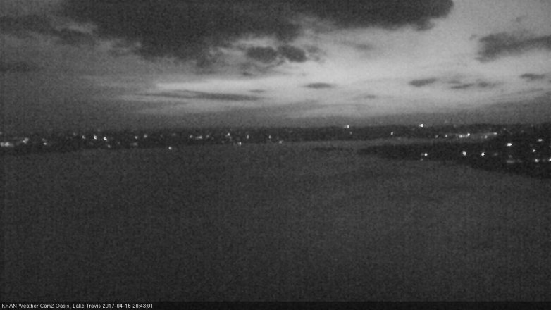 Lake Travis webcam, April 15, 2017 7:55 PM CT