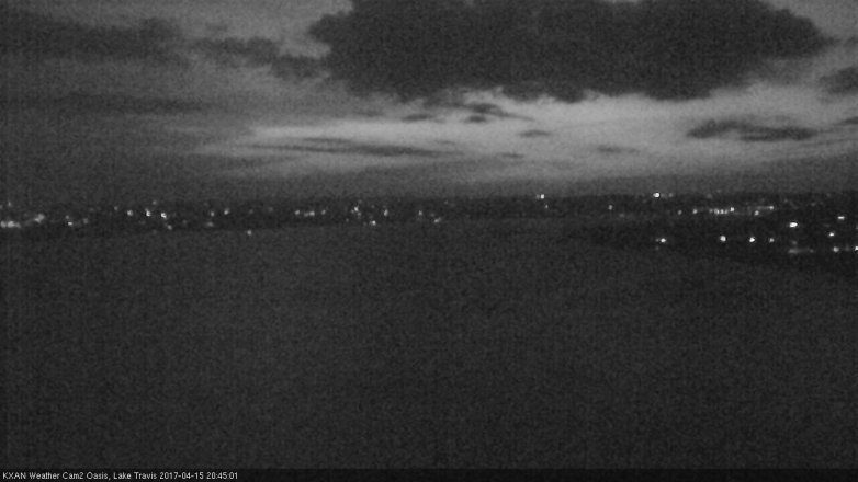 Lake Travis webcam, April 15, 2017 8:10 PM CT
