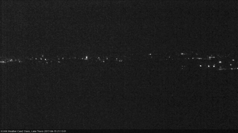 Lake Travis webcam, April 15, 2017 8:20 PM CT