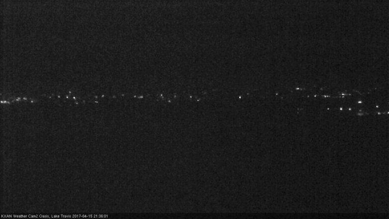 Lake Travis webcam, April 15, 2017 8:35 PM CT