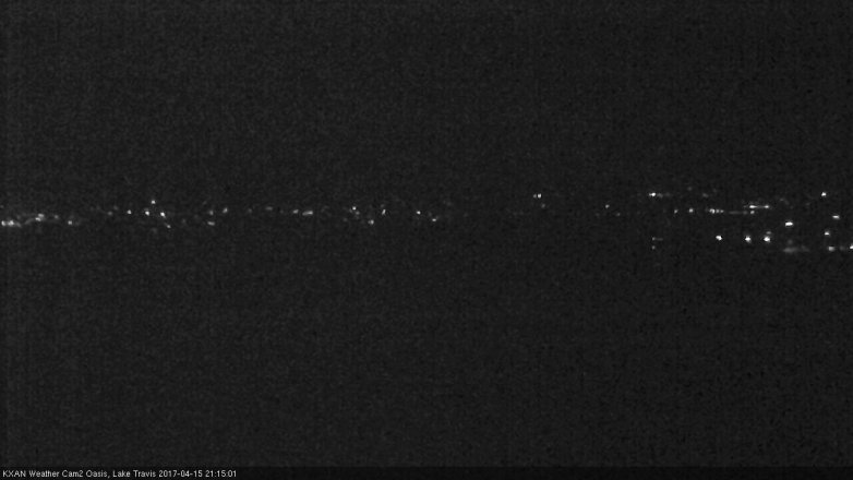 Lake Travis webcam, April 15, 2017 8:40 PM CT