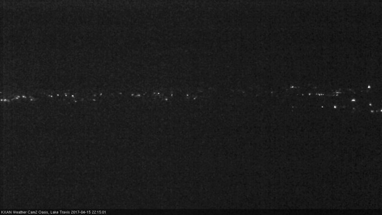 Lake Travis webcam, April 15, 2017 9:25 PM CT