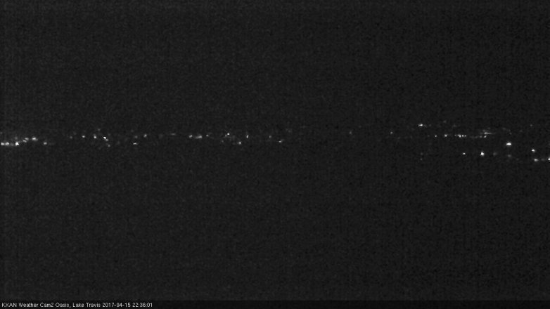 Lake Travis webcam, April 15, 2017 9:40 PM CT