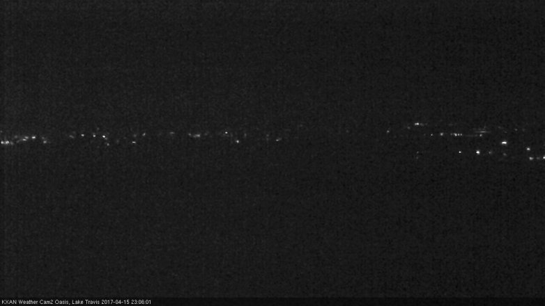 Lake Travis webcam, April 15, 2017 10:10 PM CT