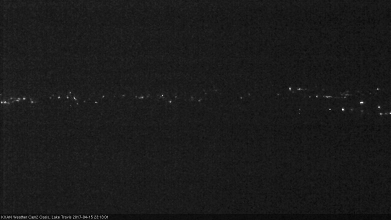 Lake Travis webcam, April 15, 2017 10:20 PM CT