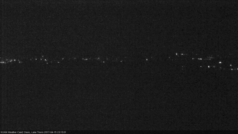 Lake Travis webcam, April 15, 2017 10:40 PM CT