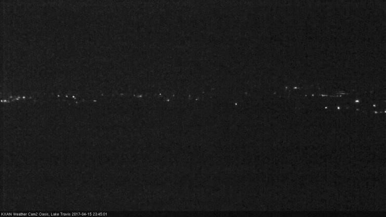Lake Travis webcam, April 15, 2017 11:05 PM CT
