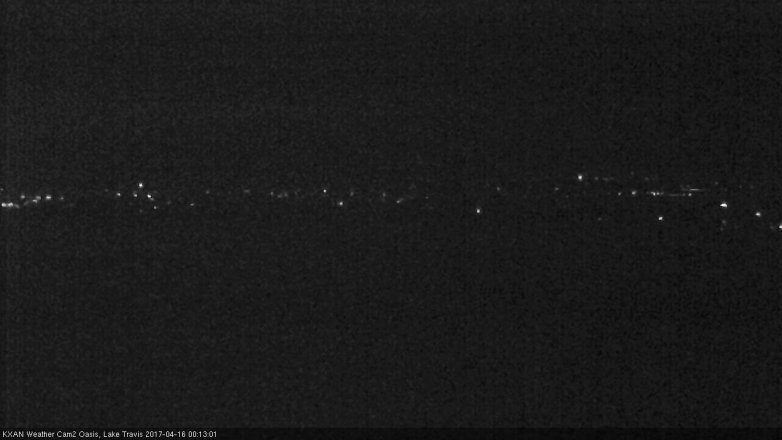 Lake Travis webcam, April 15, 2017 11:25 PM CT