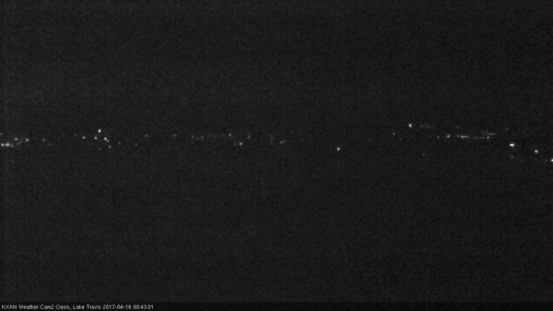 Lake Travis webcam, April 15, 2017 11:50 PM CT