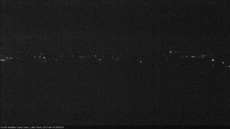Lake Travis webcam, April 15, 2017 12:00 AM CT