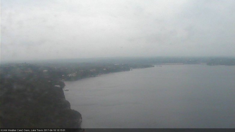 Lake Travis webcam, April 16, 2017 9:20 AM CT