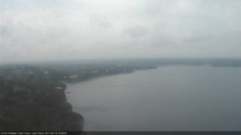 Lake Travis webcam, April 16, 2017 9:25 AM CT