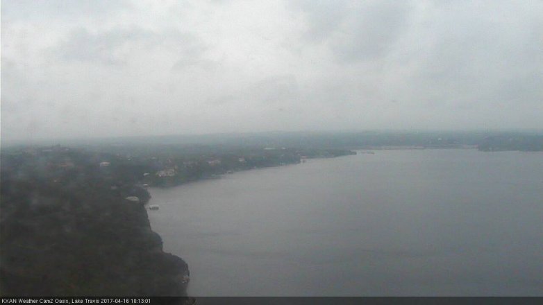 Lake Travis webcam, April 16, 2017 9:35 AM CT