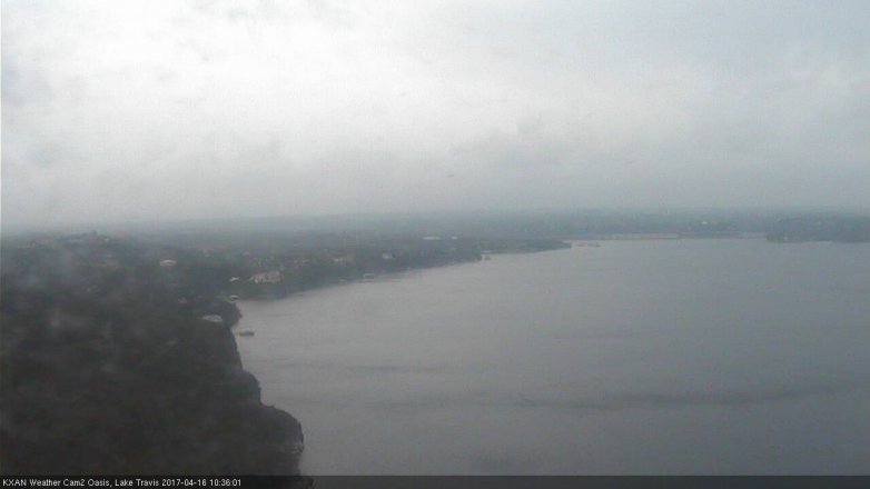 Lake Travis webcam, April 16, 2017 9:45 AM CT
