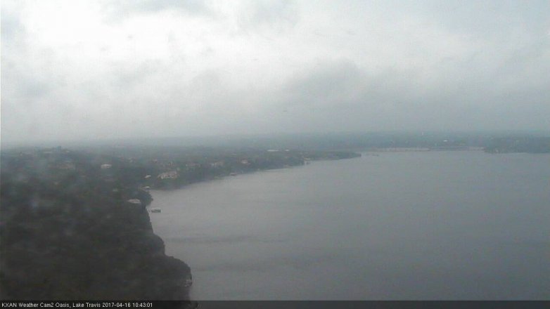 Lake Travis webcam, April 16, 2017 9:55 AM CT