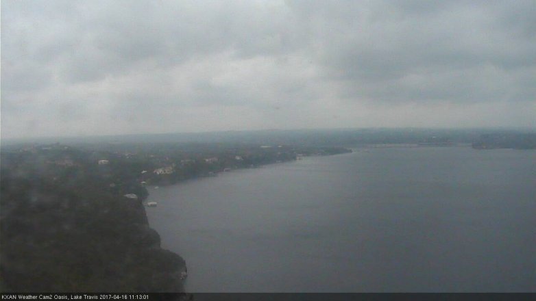 Lake Travis webcam, April 16, 2017 10:30 AM CT