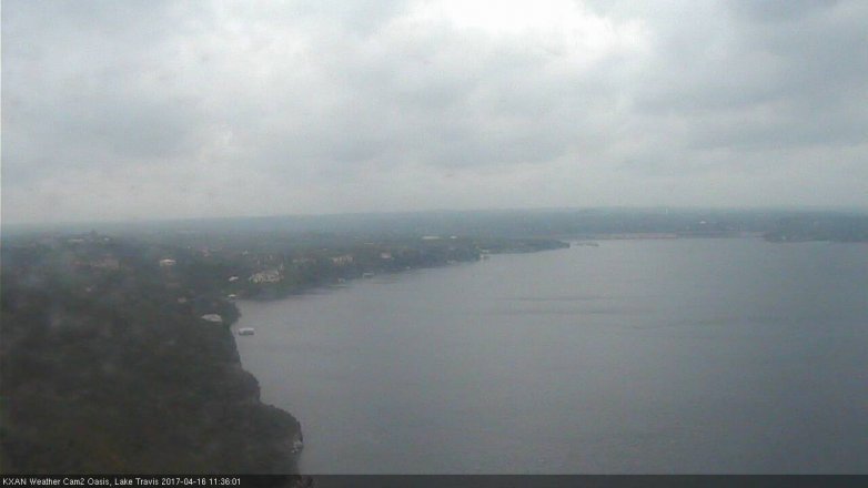 Lake Travis webcam, April 16, 2017 11:00 AM CT