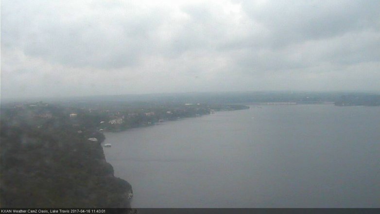 Lake Travis webcam, April 16, 2017 11:05 AM CT