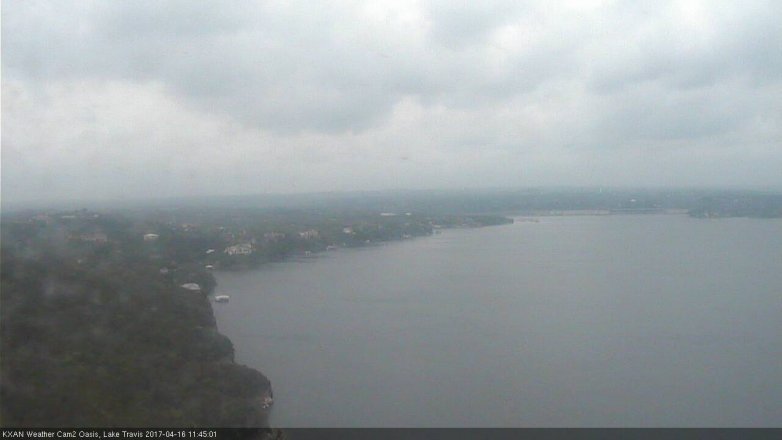 Lake Travis webcam, April 16, 2017 11:10 AM CT