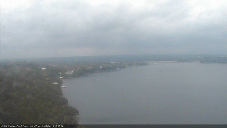 Lake Travis webcam, April 16, 2017 11:15 AM CT