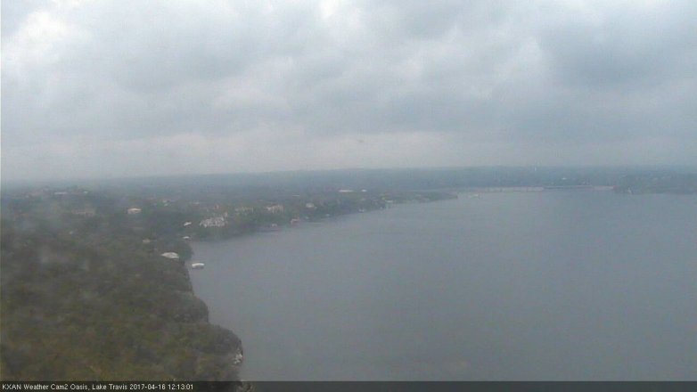 Lake Travis webcam, April 16, 2017 11:25 AM CT