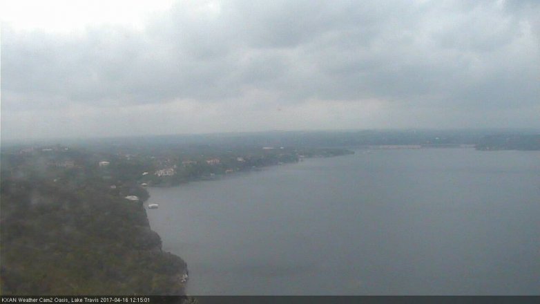 Lake Travis webcam, April 16, 2017 11:30 AM CT