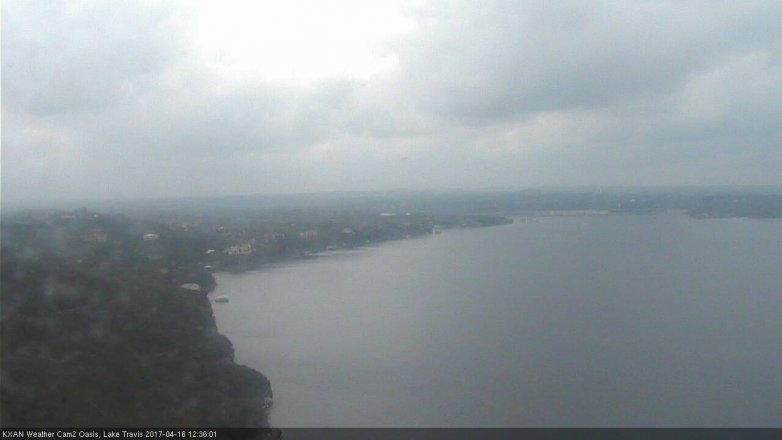 Lake Travis webcam, April 16, 2017 11:40 AM CT