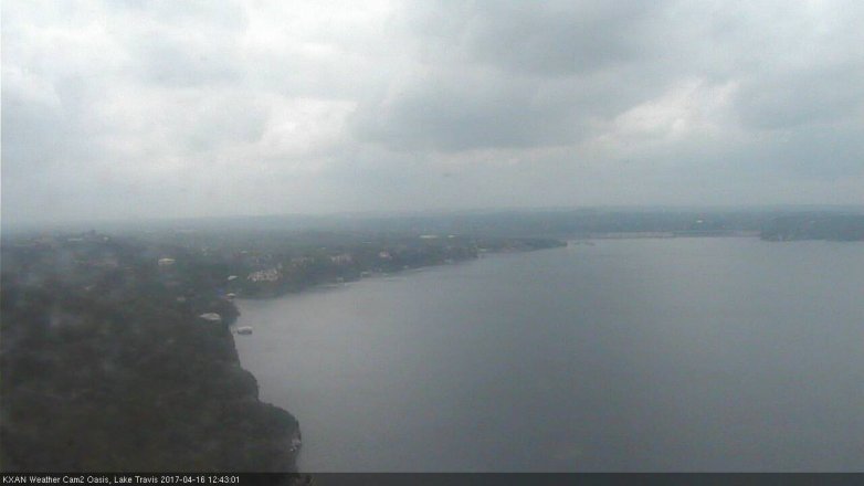Lake Travis webcam, April 16, 2017 12:00 PM CT
