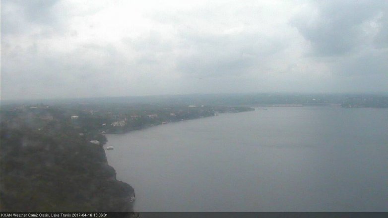 Lake Travis webcam, April 16, 2017 12:20 PM CT
