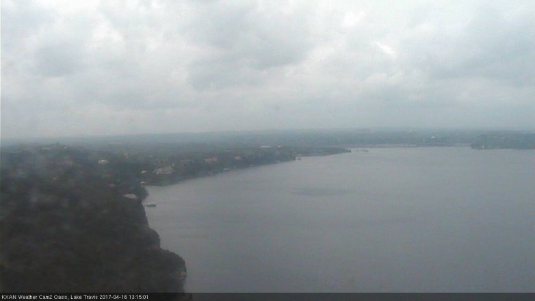 Lake Travis webcam, April 16, 2017 12:40 PM CT